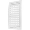 Plastová vetracia mriežka s mechanicky ovládanou žalúziou Dalap GP 180x250 RNP ASA, biela