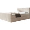 Wilsondo Čalúnená boxspring manželská posteľ Polaris - krémová Rozmer: 180x200