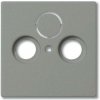 Kryt zásuvky TV/R/SAT sivá metalíza Solo/Solo carat (ABB)