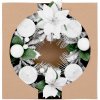 Veniec MagicHome Vianoce, adventný, biely, 25 cm