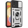 PROTEMIO 76003 RING CAMERA Kryt s držiakom pre Motorola Moto E13 strieborný