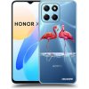 Picasee silikónový prehľadný obal pre Honor X8 5G - Flamingos pár