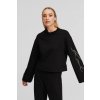 MIKINA KARL LAGERFELD KARL RHINESTONE SWEATSHIRT BLACK