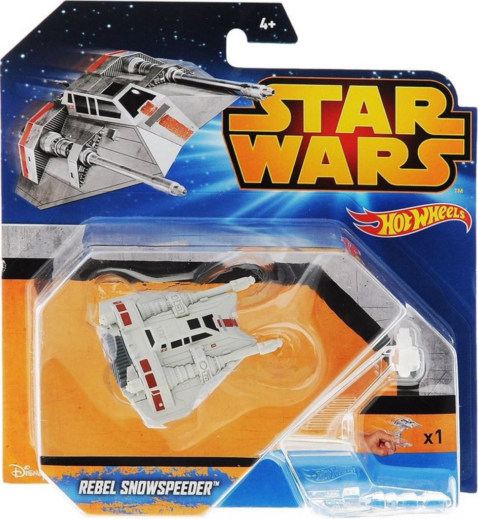 Mattel Hot Wheels Star Wars, vesmírna loď Rebel Snowspeeder