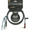 Klotz TIR0900PSP Titanium 9 m Rovný - Zalomený Nástrojový kábel