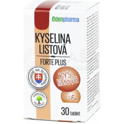 EdenPharma KYSELINA LISTOVÁ Forte Plus 30 tabliet