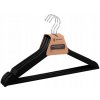 Drevené vešiaky na šaty - 3 ks - čierne