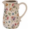 Clayre & Eef Keramický džbán s kvetinami Colourful Flowers M - 16*12*18 cm - Clayre & Eef