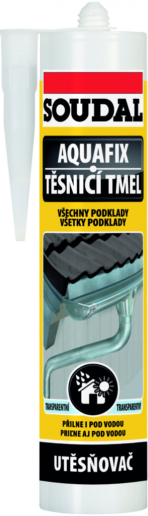 SOUDAL Aquafix tesniaci tmel 300 ml transparentný