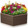 Prosperplast Vyvýšený záhon BASE WOODY hnědý 148 cm