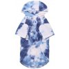 Nobleza TIE-DYE - mikina pre psy a mačky Modrá XL