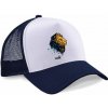 Šiltovka Solík Snapback Trucker s potlačou modro-biela