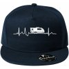 EKG karavan - Šiltovka s rovným šiltom a plastovou sponou - Univerzálna veľkosť ( Tmavomodrá (veľmi tmavá - skoro čierna) )