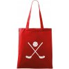 Florbalové hokejky - Taška bavlnená - 42 x 38 cm ( Červená )