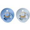 BIBS Cumlíky z prírodného kaučuku 2ks - veľkosť 2 (Sky Blue / Baby Blue)