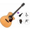 Pasadena PGC-200 Premium SET Natural Akustická gitara Jumbo