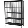 Chic Antique Čierny kovový regál / knižnica s policami Vinni - 97*38*132cm - Chic Antique