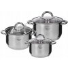 Súprava hrncov Kinghoff Elegance nerezová oceľ 6 ks