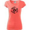 Volejbalová lopta tlačový design - Dámske tričko Pure - XL ( Korálová )