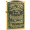 Zippo - Zapaľovač Zippo Jack Daniels® Label - Brass Emblem 24146