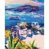 zuty Zuty - Maľovanie Podľa Čísel - Terasa Na Santorini, 80X100 Cm, Plátno (8596530087427)