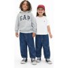 GAP Baby džínsy Barrel Tmavomodrá 4YRS Tmavomodrá Tmavomodrá