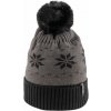 Zimná pletená čiapka Finmark, WINTER HAT čierna,tmavo sivá, UNI
