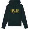 Žltý Sloník mikina Nie som mrena Čierna M