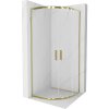 Mexen Rio polkruhový sprchový kút 90 x 90 cm, transparentný, zlatý - 863-090-090-50-00