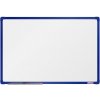 Biela magnetická popisovacia tabuľa boardOK, 600 x 900 mm, modrý rám