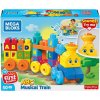 Mattel Mega Bloks Hudobný vláčik s písmenkami FWK22 25FWK22