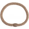 Gumička do vlasov Kknekki Slim Beige Glitter