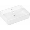 Hansgrohe Xuniva Q Umývadlo na dosku, 60x45 cm, s prepadom, otvor na batériu, SmartClean, biela 61082450-HG