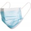 Jednorázové rúško na tvár s gumičkou, 1ks trojvrstvové