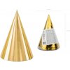 PartyDeco čiapočky zlaté 10cm 6ks