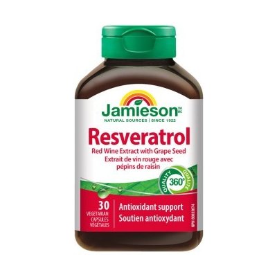 Jamieson Resveratrol 50mg extrakt z červeného vína 30cps.