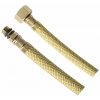 AQUALINE Flexibilná nerezová hadica M10x3/8“, 40 cm, matá zlatá farba 33354GB