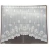 Biela záclona oblúk 02 Farba: Bílá, rozmer: 160x320cm Biela