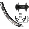 Predné koleso 26x1.9 XLC 6-der crn TA 15 32der Rodi Black Rock DISK crn Niro-paprs(crn)