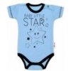 Body krátky rukáv Baby Nellys, Baby Little Star - modré