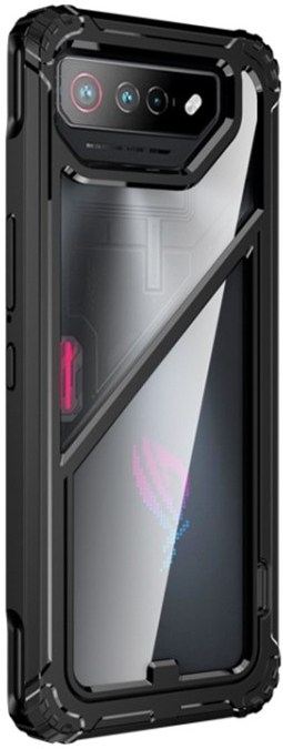 Púzdro PROTEMIO 59109 TEO Pevný ochranný obal so stojanom Asus ROG Phone 7 / ROG Phone 7 Ultimate čierny