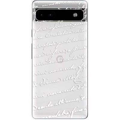 Púzdro iSaprio Handwriting 01 pro white Google Pixel 6a 5G