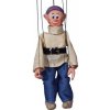 Sádrová marioneta Trpaslík Šmudla, 20 cm