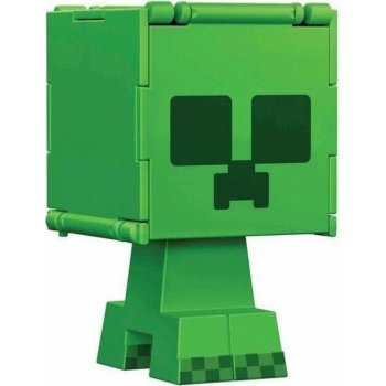 Mattel Minecraft Flippin Figure Creeper + Charged Creeper
