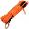 Syntetické lano s očnicí 10 mm (DYNEEMA) 20 m, oranžové