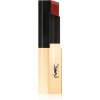 Yves Saint Laurent Rouge Pur Couture The Slim tenký zmatňujúci rúž s koženým efektom odtieň 33 Orange Desire 2.2 g