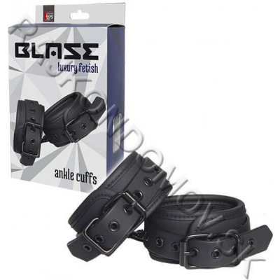 Blaze Luxury Fetish Ankle Cuffs putá na nohy Black