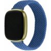 eses Tkaný elastický remienok pre Fitbit Versa 3 a 4, Sense 1 a 2 - Veľkosť L, modrý
