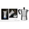 Moka kávovar ALU – hliníkový koťogo na 3 šálky (espresso doma aj na cestách)