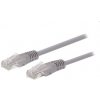 Kábel C-TECH patchcord Cat5e, UTP, šedý, 5m CB-PP5-5
